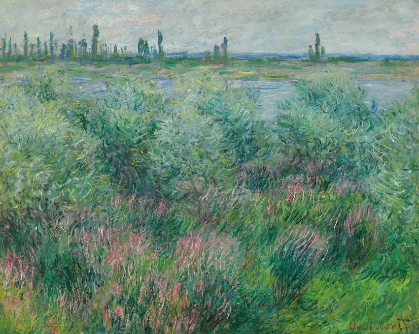 Berges De La Seine Près De Vétheuil (1881) by Claude Monet